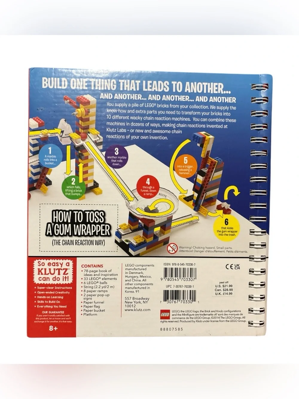 Lego Chain Reactions Kit - Red, White, Blue, Yellow, Green